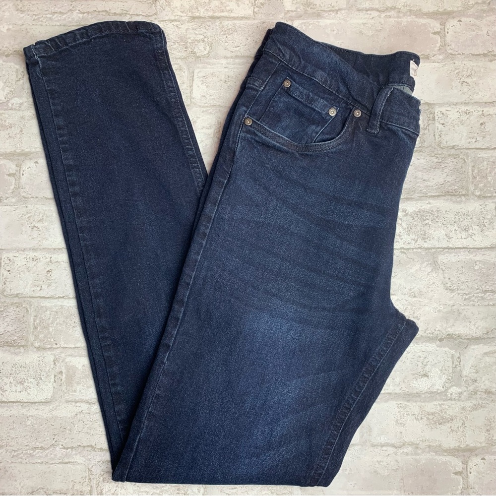 Cotton & Co Slim Fit Blue Jeans Dark Rinse Stretch EUC 32